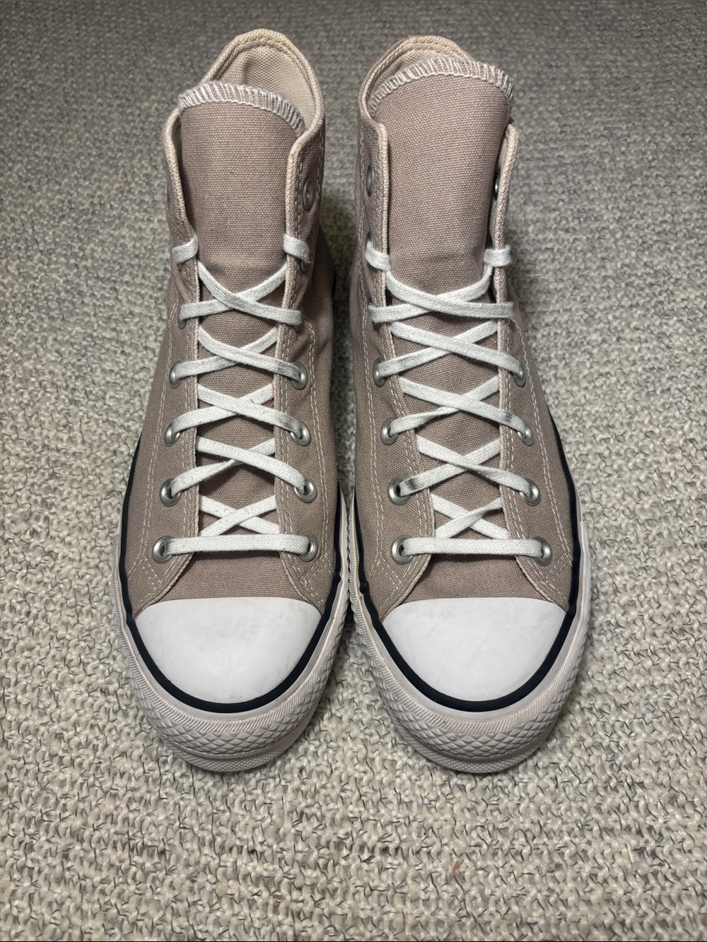 Converse Chuck Taylor All Star Lift Platform Hi Top Sneakers Wonder Stone - Picture 3 of 11